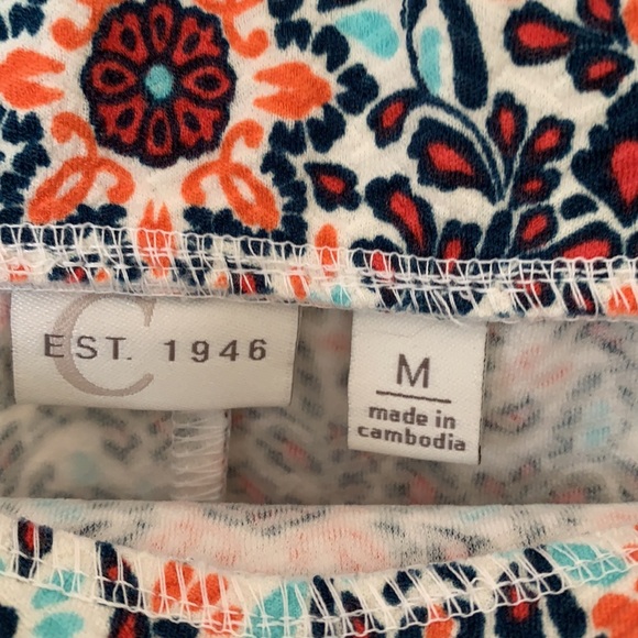 C Floral Skirt with Stretch Waistband - Picture 3 of 7